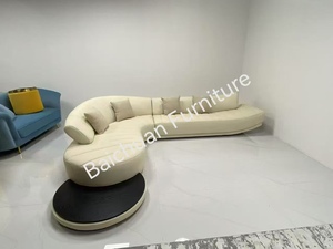 Set di Divani in Pelle di Ultima Generazione Direttamente dalla Fabbrica, 1+<span class=keywords><strong>2</strong></span>+3 Posti, per Soggiorno, Hotel e Appartamenti, a Prezzo Conveniente - Product Image 2