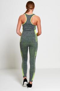 Combinaison de sport et de Yoga pour femmes, Legging sans couture, vêtements d'entraînement, grande taille - Product Image 5