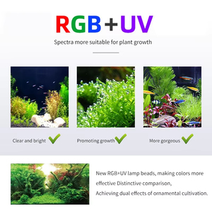 Lámpara de Crecimiento para Plantas Acuáticas WEEK AQUA P600/P900/P1200Pro Ver.3, Espectro Completo RGB+UV, Luz LED para Acuarios de Agua <span class=keywords><strong>Dulce</strong></span> - Product Image 3
