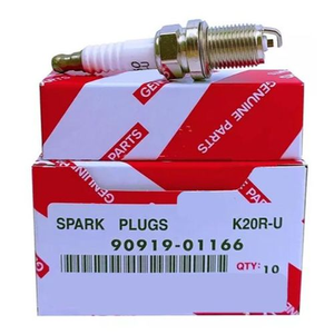 Bougie d'allumage K20R-U de haute qualité 90919-01166 pour Toyota Corona, petite pointe, en nickel, essence, modèle 9091901166 - Product Image 1