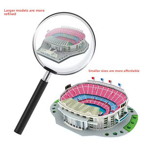 Rompecabezas 3D <span class=keywords><strong>del</strong></span> <span class=keywords><strong>Camp</strong></span> <span class=keywords><strong>Nou</strong></span> - Kit de Modelo de Estadio para Armar, con Asientos y Exterior Detallados, Recuerdo para Fanáticos - Product Image 4