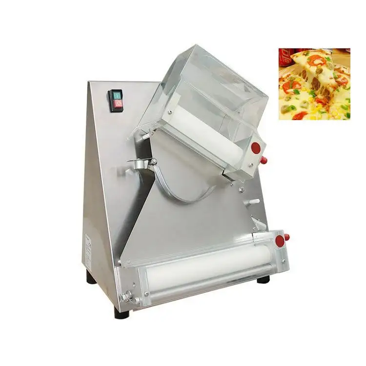 Listrik 3-12 Inci 5-500G Pizza Roller Mesin Press Adonan Dough Sheeter/ Pizza Rolling Forming Machine