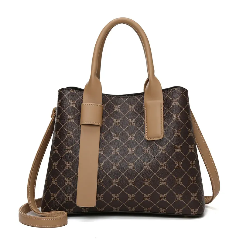 New Design Hot Selling Pu Leather Custom Logo Handbag