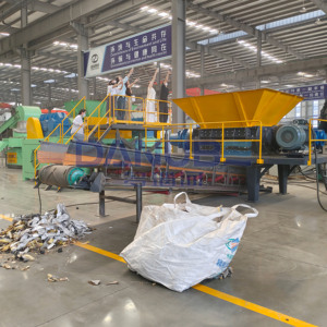 Eco-Friendly Industry Waste Leather Shoe Shredder Leather Shoe Shredding and Baling Line - Product Image 1