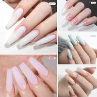 Gel UV pour extension d'ongles AS Custom Logo Builder, vernis acrylique blanc laiteux à marque privée, 36 couleurs, gel dur de réparation