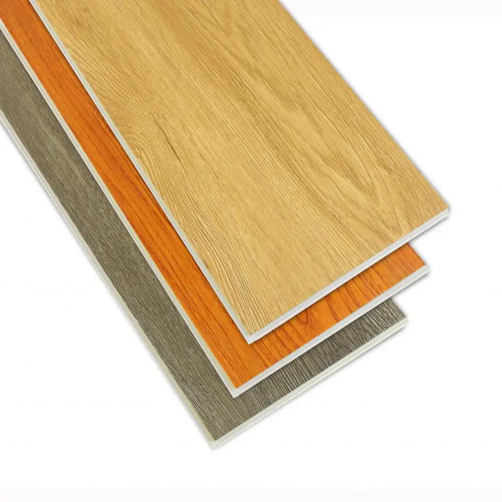 Piso de PVC Unilin Clique 5mm SPC preço de fábrica OEM piso de vinil de madeira de luxo à prova d'água à prova de fogo e piso de plástico para ambientes internos