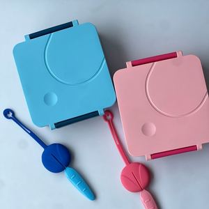 Omorealmi lưu trữ hộp nhựa Hộp Ăn Trưa với thép không gỉ Jar nhiệt container thực phẩm thiết lập leakproof loncheras con termos - Product Image 1