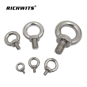 สลักเกลียวตาไก่ RICHWITS DIN580 สแตนเลส อลูมิเนียม เกรด 304 316 ชุบสังกะสี ขนาด M3 M4 มีจำหน่าย 40 มม. 50 มม. 80 มม. มาตรฐานเยอรมัน ASME ISO - Product Image 1