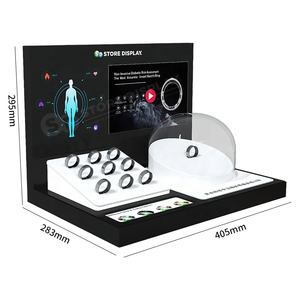 Support d'affichage interactif intelligent personnalisé en acrylique avec éclairage LED et système antivol pour les appareils portables, destiné aux magasins de vente au détail numériques - Product Image 2