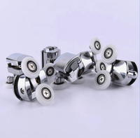 Roulettes de porte de cabine de douche en alliage de zinc de 23 mm de diamètre, roulettes de rechange pour porte de douche en verre, roulettes de salle de bain