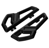 Repose-pieds de conducteur en aluminium noir brillant, remplacement pour Street Road Glide 2000-2023 Softail 1986-2017