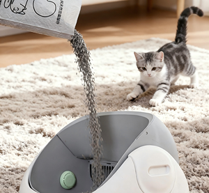 Lettiera per Gatti in Plastica Facile da Pulire, Chiusa Anti-Schizzi con Setaccio e Palline Deodoranti, Grande Capacità, Ecologica - Product Image 4