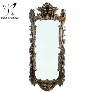 kingshadow luxury wall mounted salon furniture vanity hairdressing wall mirror