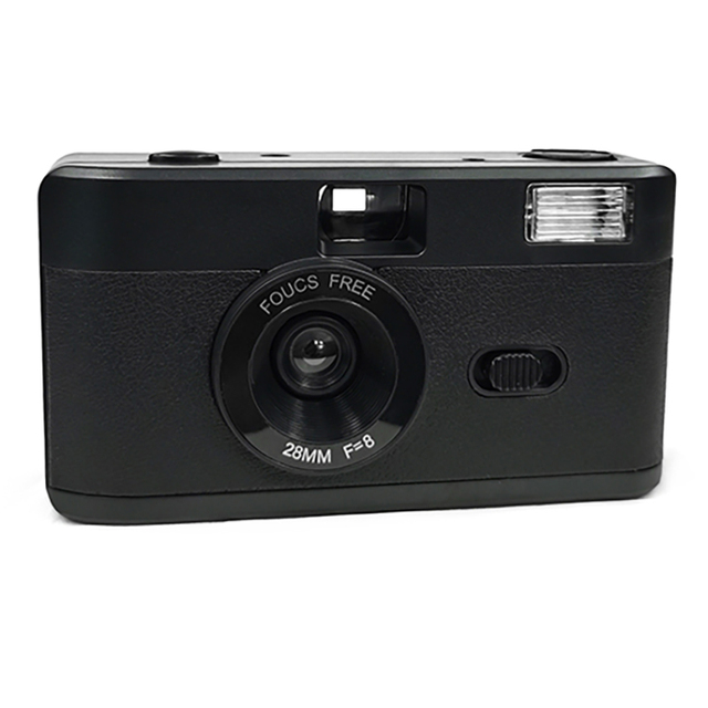 Plastic Fixed Focus Manual Vintage Pure Color  Mini 35mm Film Camera Instant Camera with Flash by Beestar