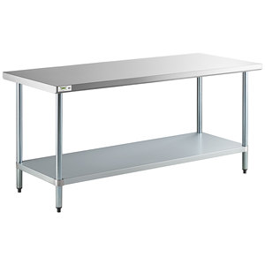 American Style Stainless Steel Heavy Duty Workbench, Commercial <b>Kitchen</b> Prep Table for Restaurant Hotel Home Use - Product Image 4