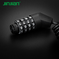 JINJIAN 512 Antivol à combinaison en alliage d'acier avec chaîne 4x1500MM pour VTT/Vélo/Vélo électrique/Moto