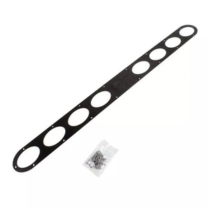 Poutre de renforcement de pare-chocs arrière en alliage d'aluminium, diffuseur d'air à 8 trous, noir et argenté, avec vis, pour modification automobile - Product Image 4