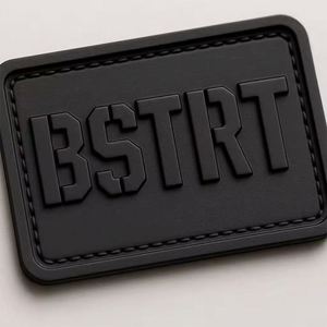 Écussons en caoutchouc PVC colorés en forme de fleur, personnalisés avec logo 3D, transfert silicone gaufré à chaud, étiquettes thermocollantes pour Velcro - Product Image 2