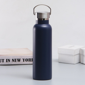 New American Style Stainless Steel Vacuum Insulated Water <b>Bottle</b> Wide Mouth Steel Lid Handle for Outdoor Sports Travel - Product Image 3