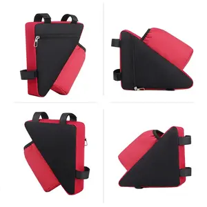 Bolsa de <span class=keywords><strong>bicicleta</strong></span> Marco impermeable Tubo frontal Triángulo Herramientas para teléfono móvil Soporte para botella de agua Bolsa Accesorios - Product Image 1