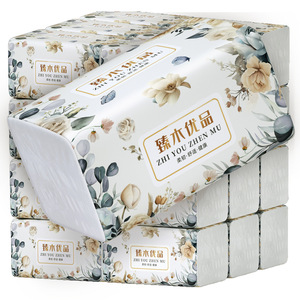 Zhi You Zhen Mu Facial <b>Tissues</b> 420 Sheets 2 Ply Virgin Wood Pulp Soft Household <b>Paper</b> Towels - Product Image 2