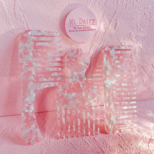 MiDairy, gran oferta de alta calidad, bonitos peines de acetato de celulosa de Color Rosa gelatina y juego de pinzas para el pelo para mujer - Product Image 4