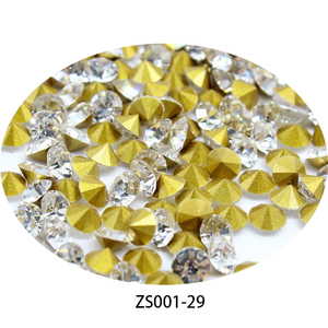 Hight Chất Lượng Pointback <span class=keywords><strong>Rhinestone</strong></span> Cắt Pha Lê Hạt Chaton ss0-ss49 Thủy Tinh Máy Cắt Lỏng Chỉ Trở Lại Thạch - Product Image 6