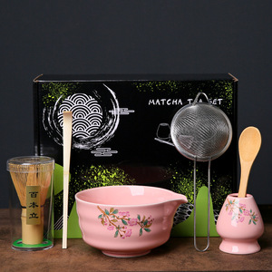 Juego de Matcha Ceremonial Japonés Clásico Geling, Ecológico, de Porcelana, 600 ml, con Batidor de Bambú (Chasen) - Product Image 6