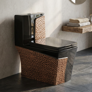 WC monobloc en céramique blanche carrée, à siphon occidental, à poser au sol, pour salle de bain d'hôpital - Product Image 4