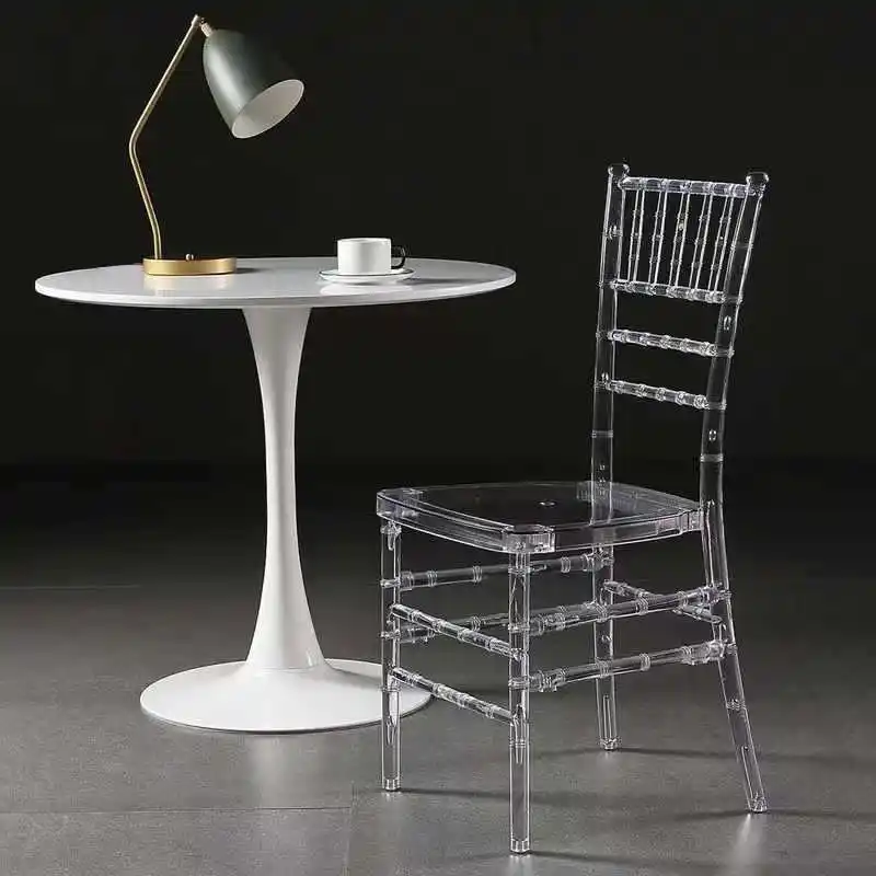 Chaises acrylique clair Napoléon Tiffany Chiavari Phoenix en résine transparente en plastique cristal événement fête mariage meubles de maison