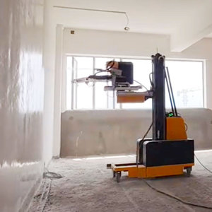 Robot de pulverización de pared Robot de tratamiento de pared automático de 6m para pulverización de enlucido de fachada de construcción y preparación de superficie - Product Image 3