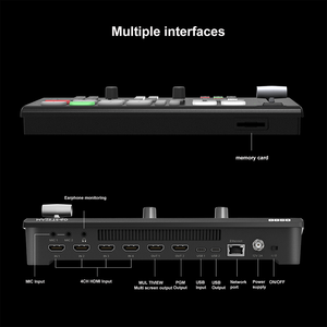 Mezclador de Video OSEE GoStream Deck 4K, Conmutador con 4 Entradas HDMI, Salida 4K sin Pérdidas, Conmutador de Audio para Transmisión en Vivo de Múltiples Dispositivos - Product Image 4