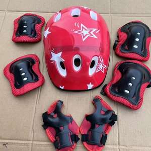 Conjunto de Casco para Niños, Casco Ajustable con Almohadillas para Niños Pequeños, con Rodilleras y Coderas para <span class=keywords><strong>Bicicleta</strong></span>, Patines, Longboard y Más Deportes - Product Image 2