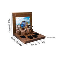 Kits de présentation de collection de montres-bracelets de vitrine de tour de conception professionnelle affichage de montre de luxe brillant en bois personnalisé