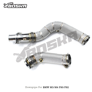 Tuyau de descente droit à montage direct pour BMW M3/M4 F80/F82 S55 3.0T 2014-2019, système d'échappement Boska à flux libre pour voiture de route, tuyaux droits - Product Image 6