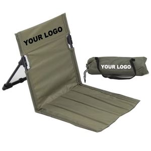 Chaise de camping ultralégère et portable en aluminium pliable, moderne, à dossier bas, pour extérieur, plage et parc - Product Image 1