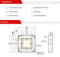 P15.XYZ100S Piezo Scanning dan Nanopositioning Stage dengan Aperture 60*60mm dan Stroke 100um.