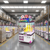 Produit phare : Machine à griffes à monnayeur, équipement de divertissement d'arcade, en plastique, avec interface en anglais, garantie 1 an, pour aire de jeux