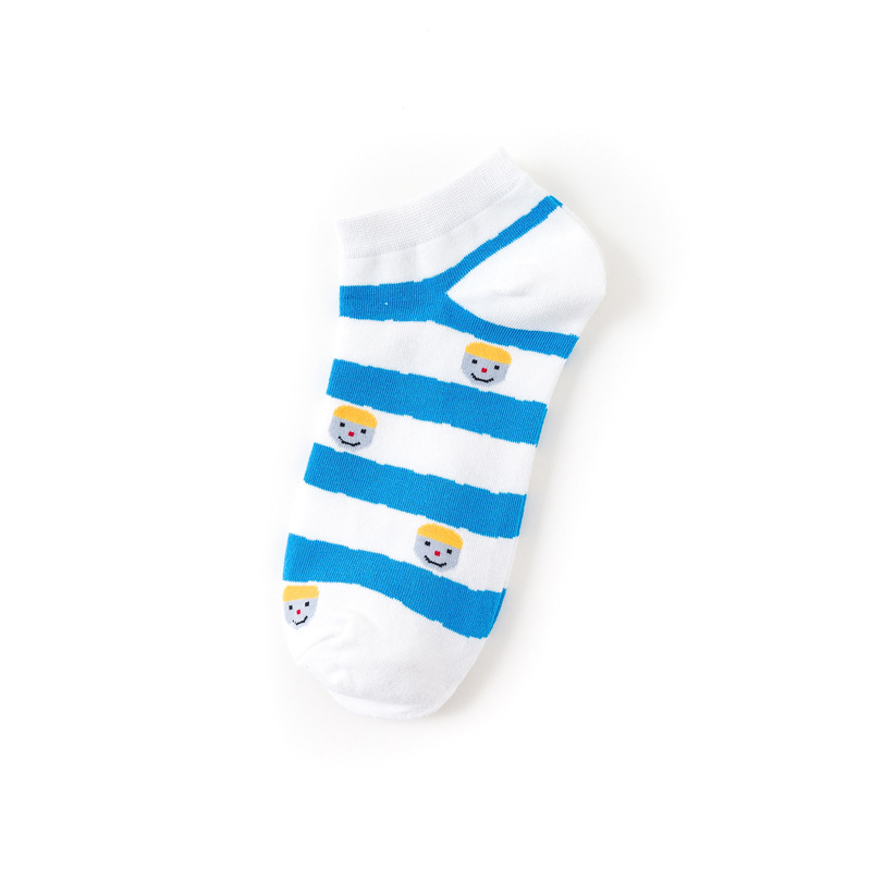 Precio de la calle guay súper corto colorido Calcetines para hombre