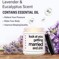 Bougie artistique personnalisable pour coffret cadeau de demande en mariage pour demoiselle d'honneur, souvenir en cire parfumée personnalisée pour fête de mariage et enterrement de vie de jeune fille