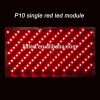 P10 Outdoor/Indoor Einfarbiges SMD LED-Anzeigemodul 32x16 SDK-fähig IP66-zertifiziertes Panel für Einzelhandelsgeschäfte Direkt ab Werk