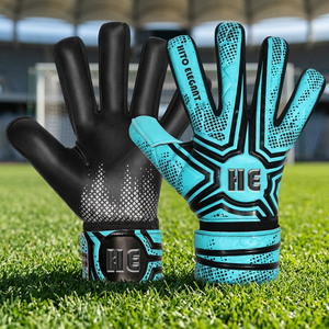 ถุงมือผู้รักษาประตูเยอรมันแบบใหม่ หนังแท้ กันลื่น ระบายอากาศได้ดี ฝ่ามือหนา 4 มม. โฟมสำหรับทุกสภาพอากาศ โครงสร้างไฮบริดไร้รอยต่อ - Product Image 2
