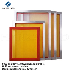 Écrans de cadres de sérigraphie en aluminium textile de 20 "x 24" pouces avec maille de couleur jaune blanche de <span class=keywords><strong>60</strong></span> TPI - Product Image 5
