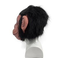 Halloween Animal Masque Latex Gorille Tête de Singe Monstre Grande Bouche Singe Costume Prop