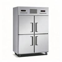 Réfrigérateur commercial de vente chaude avec technologie d'économie d'énergie pour l'approvisionnement d'usine de style double température de grandes cuisines