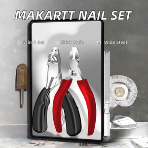 ชุดตัดเล็บเท้าสแตนเลส Makartt 5-in-1 ปากกว้าง คมมาก สำหรับเล็บหนา เล็บขบ ชุดมืออาชีพสำหรับผู้ชายและผู้หญิง - Product Image 2