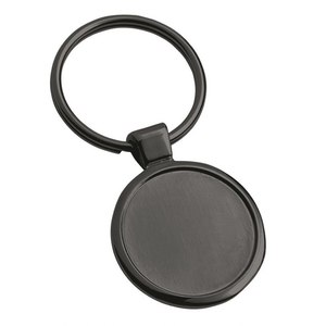 Portachiavi in Metallo Lucidato con Logo Personalizzato e Anello Rotondo D=2 per Uso Aziendale - Product Image 1