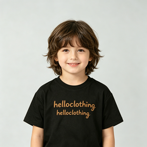 Nueva Camiseta de Verano con Estampado de Letras, Holgada, de Manga Corta, Estilo Coreano, Moderna, para Niños y Niñas - Product Image 1