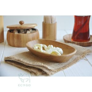 Plateau de fruits Plateau de service en bambou pour livraison de plats de restaurant - Product Image 1