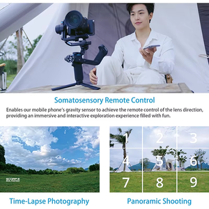 Stabilisateur de caméra Feiyu <span class=keywords><strong>SCORP</strong></span> 2 à 3 axes, stabilisateur portable avec suivi IA pour appareil photo reflex numérique et hybride, 2,5 kg, écran OLED, prise de vue verticale, vlogging - Product Image 2